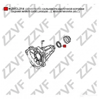 Сальник раздатки ZZVF ZVCL214 X FV2V5D 1425020709 - Изображение 2