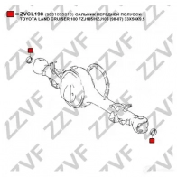 Сальник передней полуоси 33X50X9.5 ZZVF BHN7 0N3 1424936423 ZVCL198 - Изображение 3