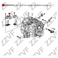 Клапан регулятор давления масла АКПП ZZVF 84CUH EG 1424395951 ZVAK034 - Изображение 4