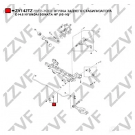 Втулка стабилизатора ZZVF 1424588000 9 5XM8 ZV142TZ - Изображение 3