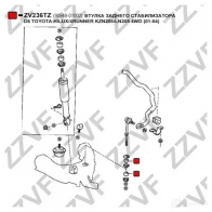 Втулка стабилизатора ZZVF 1424588088 ZV236TZ G T1QGRK - Изображение 3