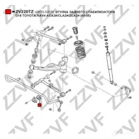 Втулка стабилизатора ZZVF ZV220TZ 1424588072 ZB8 0SIJ - Изображение 3