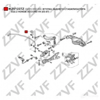 Втулка стабилизатора ZZVF ZV123TZ 1424587982 TT GYP - Изображение 2