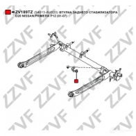 Втулка стабилизатора ZZVF ZV189TZ 1424588045 6X1 7IOU - Изображение 3
