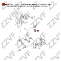 Втулка стабилизатора ZZVF ZV256TZ 1424588108 V F7GY - Изображение 3