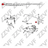 Втулка стабилизатора ZZVF ZV121TZ 1424587980 2V3Z F5 - Изображение 3