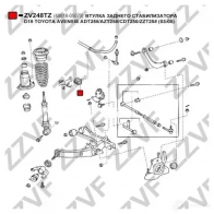 Втулка стабилизатора ZZVF 1424588100 E1 339 ZV248TZ - Изображение 2