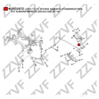 Втулка стабилизатора ZZVF 1424588077 zv225tz HJ2N O - Изображение 3