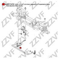 Втулка стабилизатора ZZVF 2ODI XBO ZV174TZ 1424588031 - Изображение 3