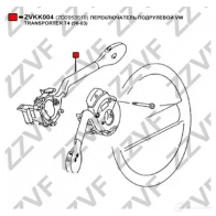 Подрулевой переключатель ZZVF 1424559168 ZVKK004 T NU0M - Изображение 3