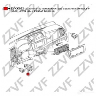 Переключатель света фар ZZVF ZVKK022 VS 83BM 1424559183 - Изображение 3