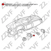 Переключатель света фар ZZVF 1424559182 OD2T Z ZVKK021 - Изображение 3