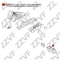 Кнопка стеклоподъемника ZZVF 1424536811 ZVKK117 F0 1C0YA - Изображение 4
