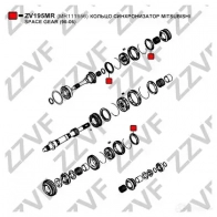 Кольцо синхронизатора МКПП ZZVF ZV195MR 75 YTK 1424833905 - Изображение 3