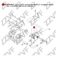 Корпус термостата ZZVF 5RZ XYW ZV432HY 1437881317 - Изображение 3