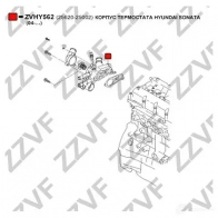 Корпус термостата ZZVF 320V MDJ ZVHY562 1437881350 - Изображение 4