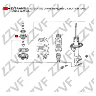 Опора стойки амортизатора ZZVF ZVSAA015 1424351855 C2 EY9 - Изображение 4