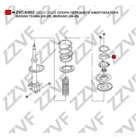 Опора переднего амортизатора ZZVF 1424351731 ZVCA002 HRP H4EK - Изображение 3