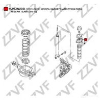 Опора стойки амортизатора ZZVF ZVJN20B 1424351773 V C22E - Изображение 3