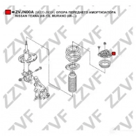 Опора переднего амортизатора ZZVF KF G0E ZVJN00A 1424351771 - Изображение 4