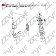 Опора стойки амортизатора ZZVF Y JDUBM ZVJA00A 1424351769 - Изображение 3