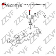 Маслоотделитель ZZVF ZV910E Y5ED 14T 1424571094 - Изображение 3