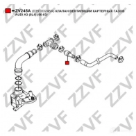 Маслоотделитель ZZVF ZV245A 1424571074 O 9RU4 - Изображение 2