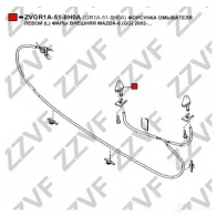 Форсунка омывателя фары ZZVF 1437881484 ZVGR1A-51-8H0A 4U7 2HT - Изображение 2