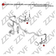 Форсунка омывателя фары ZZVF ZVCC04 D3G T9H3 1437881751 - Изображение 3