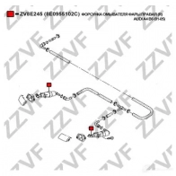 Форсунка омывателя фары ZZVF ZV8E245 HXL KP 1437881601 - Изображение 4
