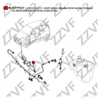 Форсунка омывателя фары ZZVF Q5HAN MO ZVFP037 1437881657 - Изображение 2