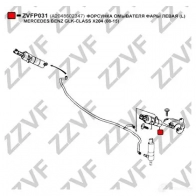 Форсунка омывателя фары ZZVF 1437881654 LMG7V AF ZVFP031 - Изображение 2