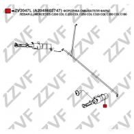 Форсунка омывателя фары ZZVF ZV2047L T75 VW 1437881535 - Изображение 4