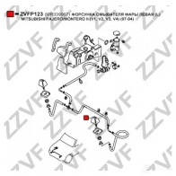 Форсунка омывателя фары ZZVF 1437881524 HSMH PF ZVFP123 - Изображение 3