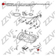 Форсунка омывателя фары ZZVF ZVFP069 KQZ CQ 1437881660 - Изображение 3