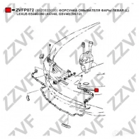 Форсунка омывателя фары ZZVF ZVFP072 1437881770 I 1VRBG - Изображение 3