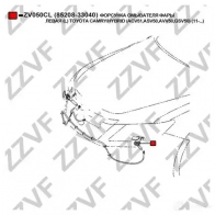 Форсунка омывателя фары ZZVF RHT EHJA 1437881673 ZV050CL - Изображение 3