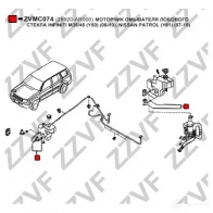 Моторчик омывателя, стеклоочистителя ZZVF 1424535450 PQ 765 ZVMC074 - Изображение 4