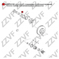 Подшипник ступицы колеса ZZVF 29 F60 ZVPH135 1424523026 - Изображение 3