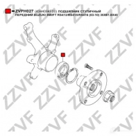 Подшипник ступицы колеса ZZVF ZVPH027 1424522960 G1UEB H - Изображение 3