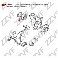 Подшипник ступицы колеса ZZVF 8 N20D ZVPH032 1424522962 - Изображение 3
