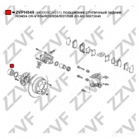Подшипник ступицы колеса ZZVF LM4 PD ZVPH045 1424522972 - Изображение 3