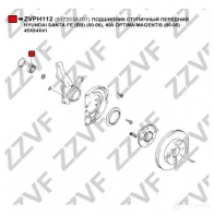 Подшипник ступицы колеса ZZVF ZVPH112 1424523019 5LZ2A SV - Изображение 3