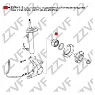 Подшипник ступичный передний 45X85X41 ZZVF VEBH F ZVPH115 1424523021 - Изображение 3