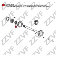 Сальник ступицы ZZVF ZVCL018 1424522915 8KH E5 - Изображение 3