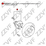 Подшипник ступицы колеса ZZVF ZV590TY A4 HSG 1424522889 - Изображение 4