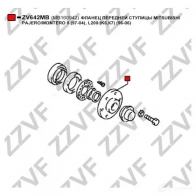 Ступица колеса ZZVF ZV642MB ZNP6 1 1425020708 - Изображение 2