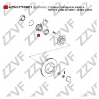 Ступица колеса ZZVF ZV4357060031 8 C36FMQ 1424522886 - Изображение 4