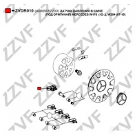 Датчик давления в шинах ZZVF ZVDR010 1437881025 A 0T5R - Изображение 4