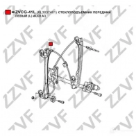 Стеклоподъемник передний левый ZZVF ZVCG-41L 0 IG7SW 1424536753 - Изображение 3